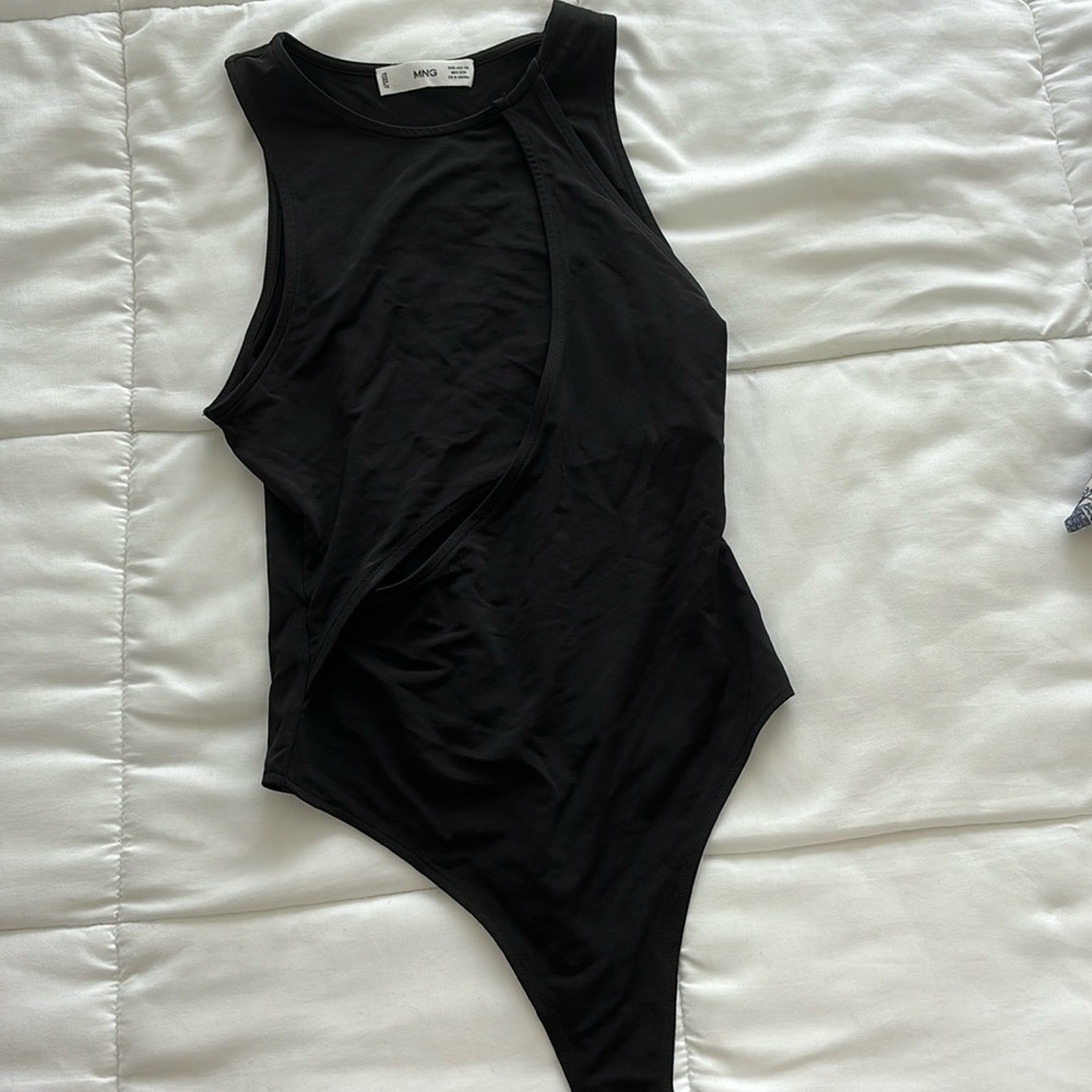 Mango bodysuit with a cutout. Never worn.